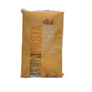 Dialsi pasta seca tallarines sense gluten, sense lactosa i vegana.