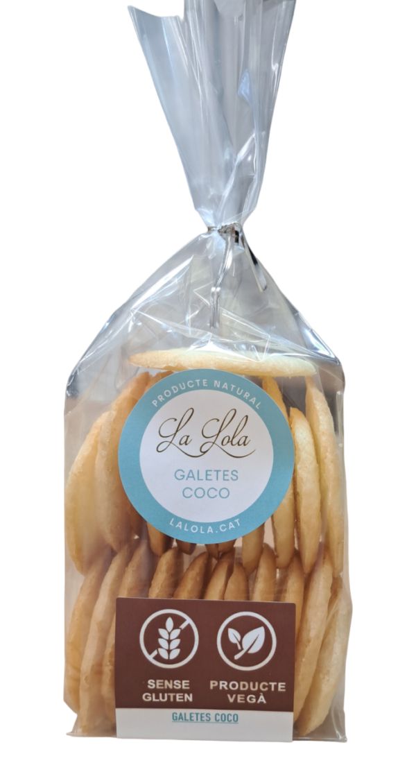 Galetes de coco sense gluten i veganes.