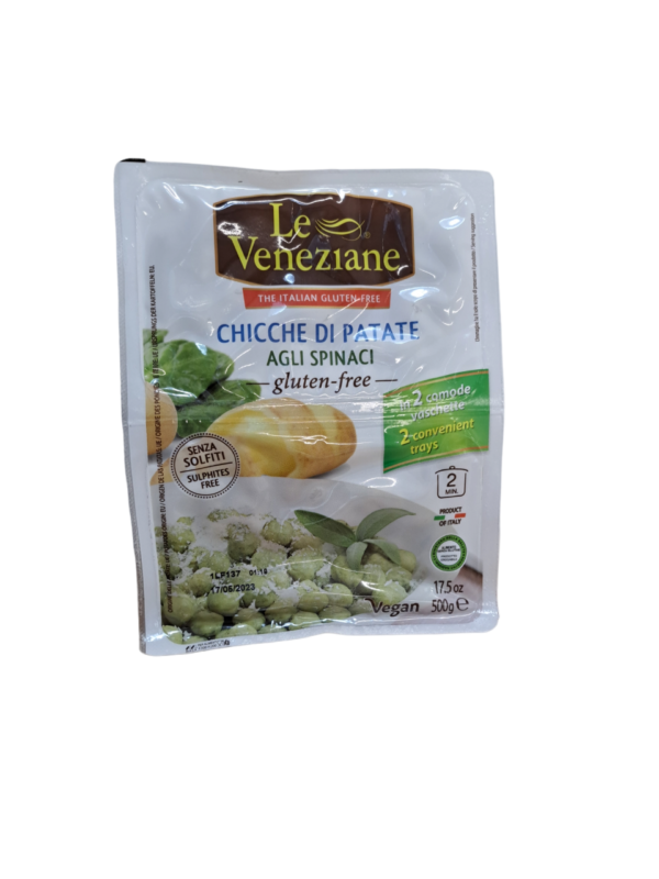 Gnocchi d'espinacs sense gluten i vegana Le Veneziane