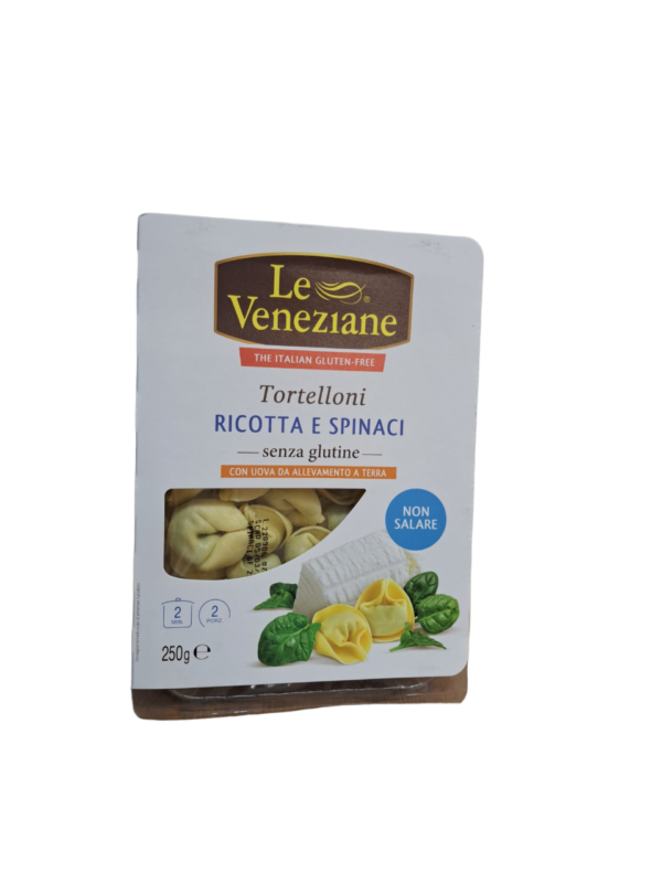 Tortellini d'espinacs i ricotta sense gluten Le veneziane