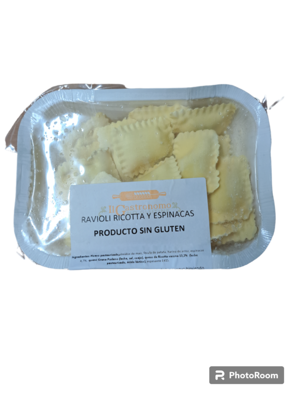 Raviolis ricotta i espinacs sense gluten