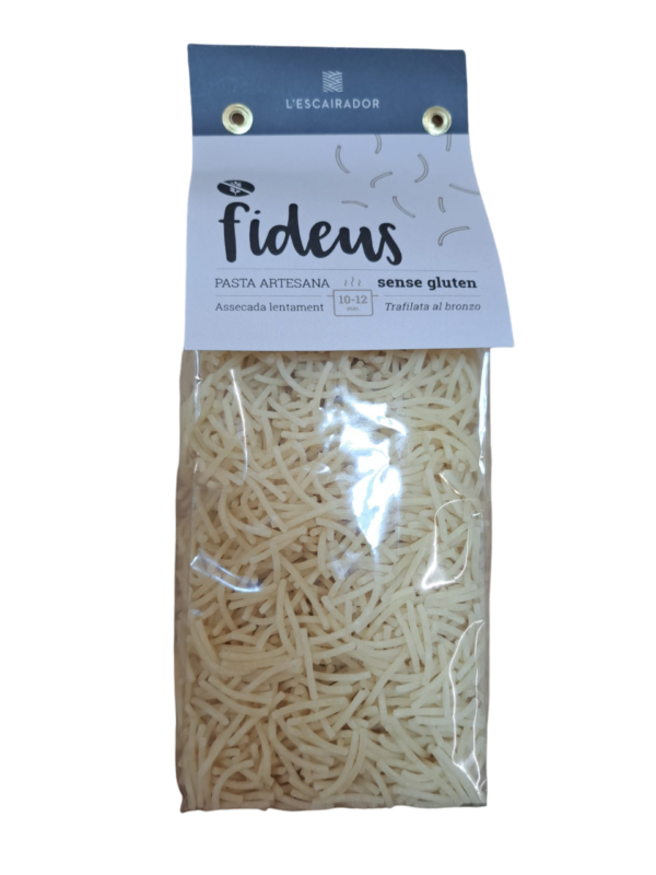 Pasta seca fideus l'Escairador sense gluten