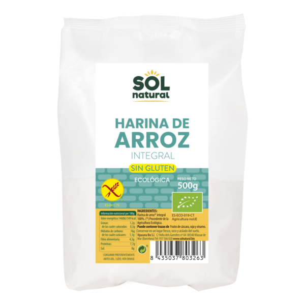 Farina d'arròs integral sense gluten