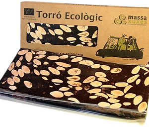 Torró ecológic xocolata negra sense gluten