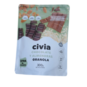 granola xocolata i ametlles sense gluten i vegetariana